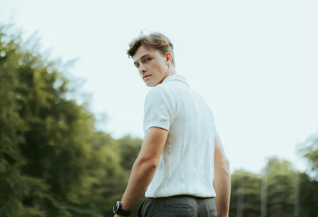 Polo shirts can be worn in formal and casual settings, but immediately add structure to outfits.