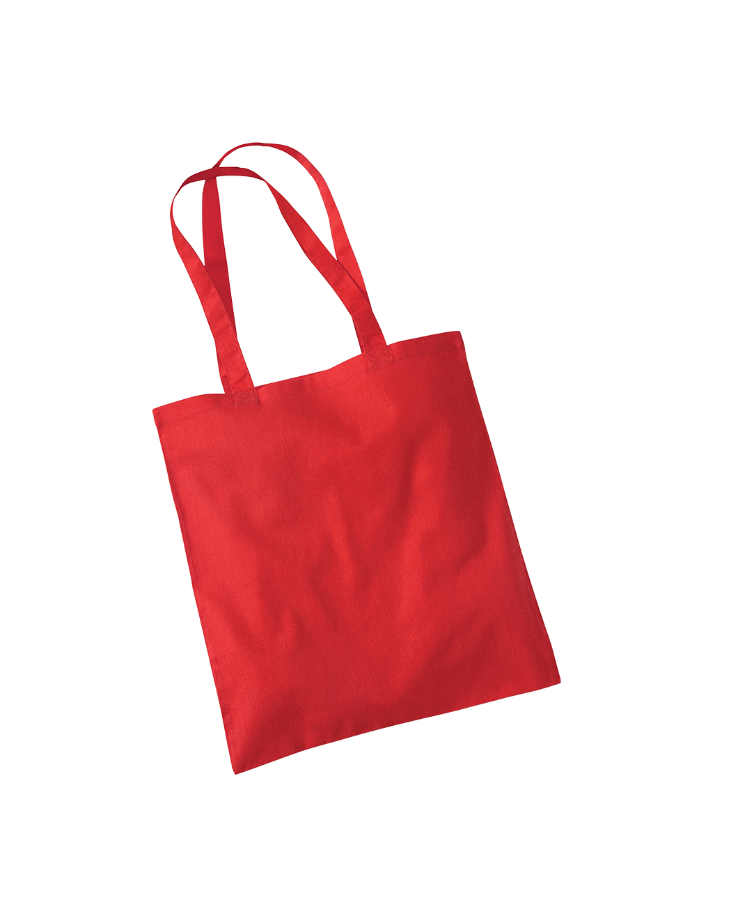 Shoulder tote bag in Apple Red