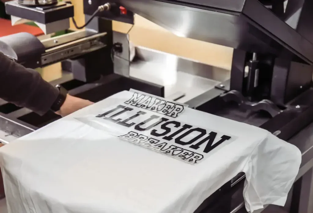 Custom t shirt printing with fast delivery times from our website. Add you company image and choose great quality apparel category.