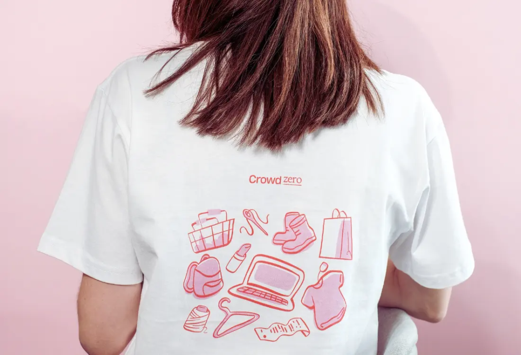 Personalised photo tshirt example with logo and imaging with great quality and finishing touches that fits any wardrobe and company. 